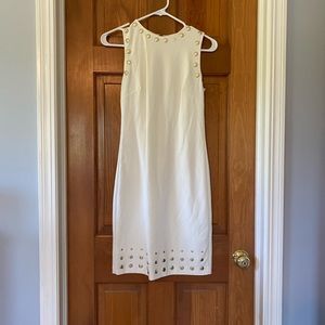 Cream studded dress